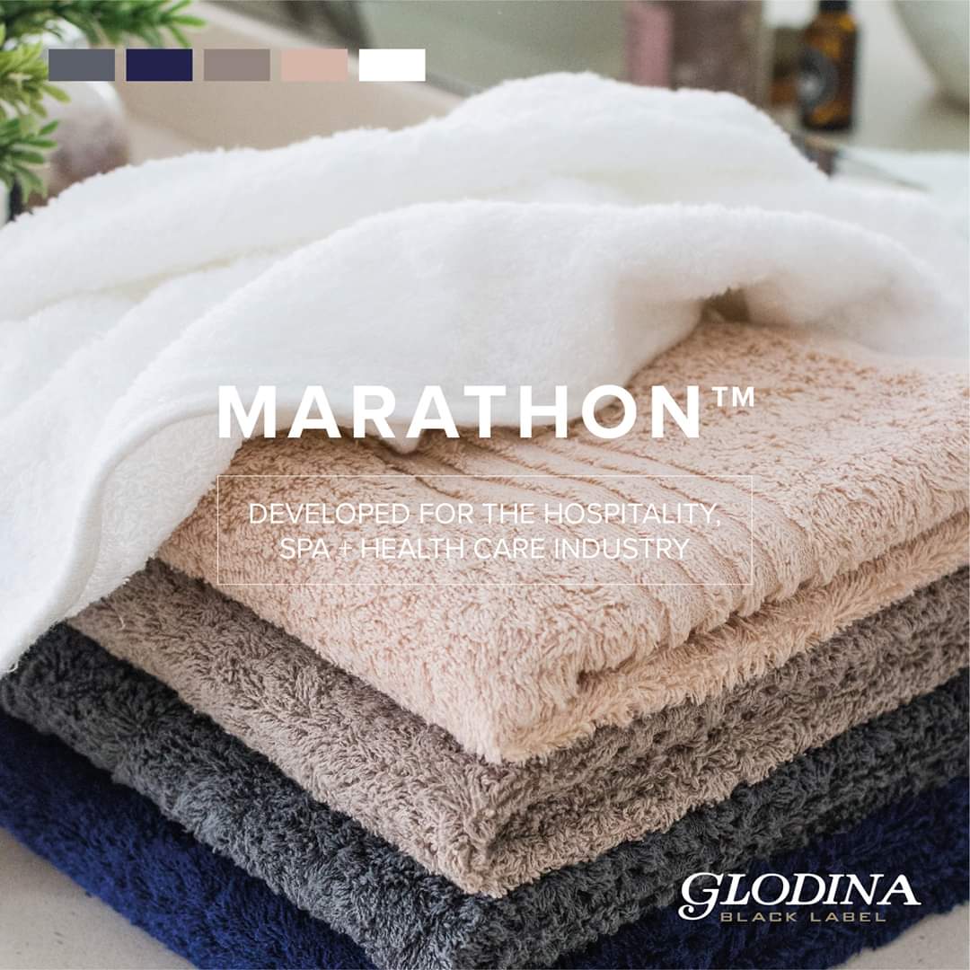 Pack of 10 Bath Towels Glodina Marathon Snag-Free
