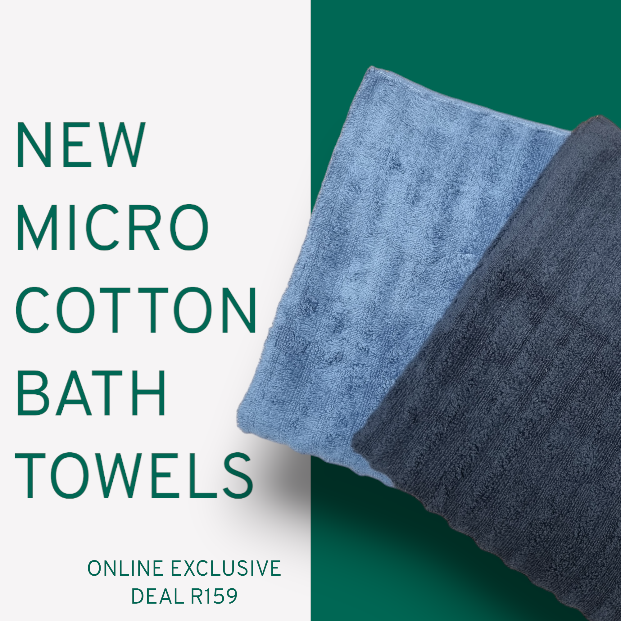 MicroCotton Luxury Thick Soft Ribbed Bath Towels