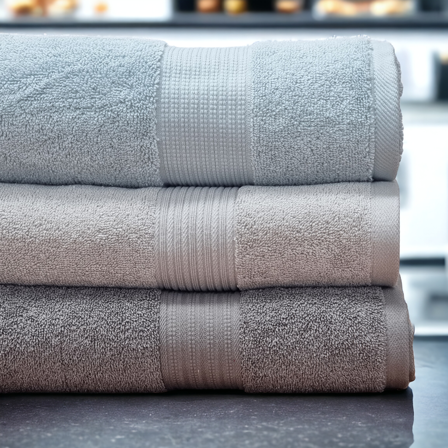 Teal and gray bath towels cheap
