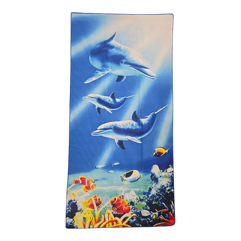 Dolphins Reef Microfiber Beach Towels 70x140cm