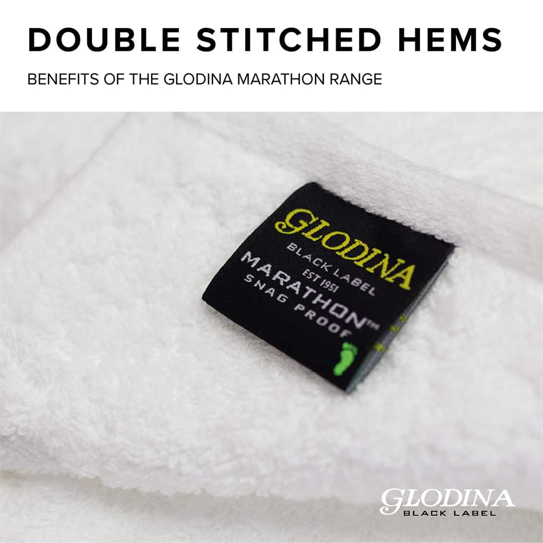 Pack of 10 Bath Sheets Glodina Marathon Snag-Free