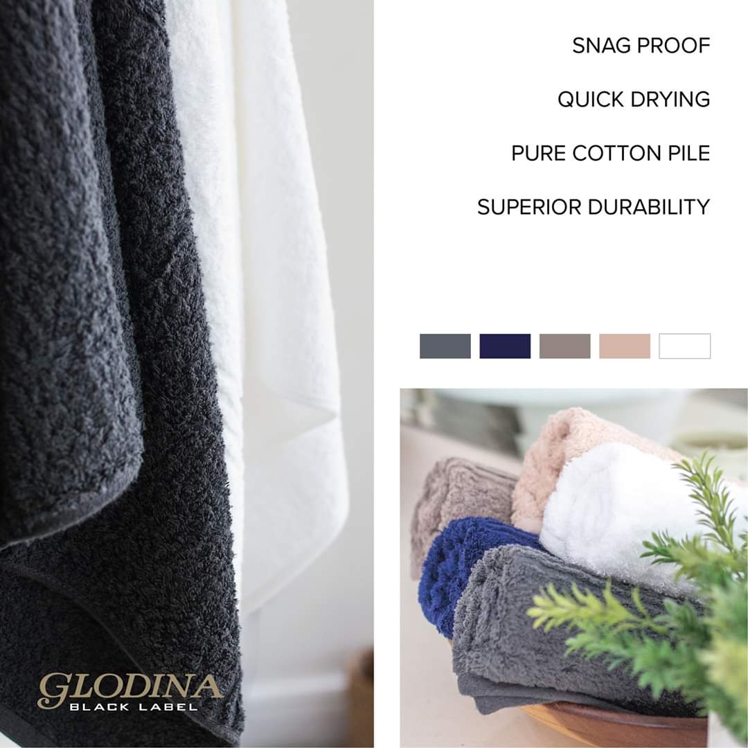 Pack of 10 Bath Sheets Glodina Marathon Snag-Free
