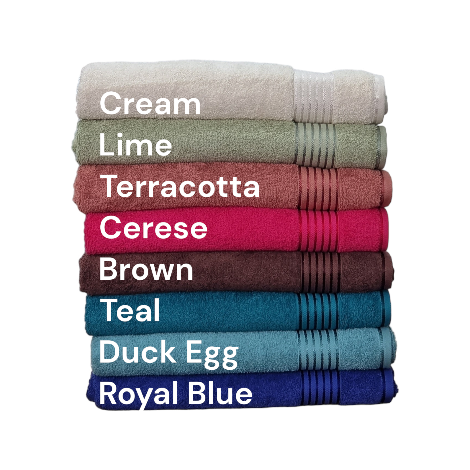 Pure Cotton Luxury Bath Towels