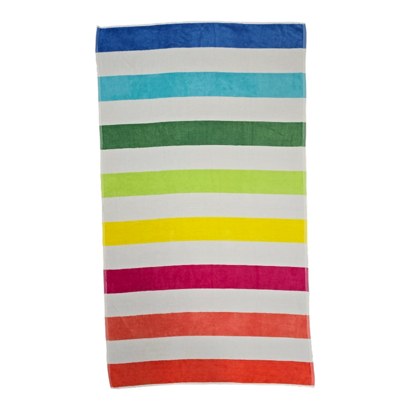Luxurious Velour Stripe  Beach Towels Imperfect