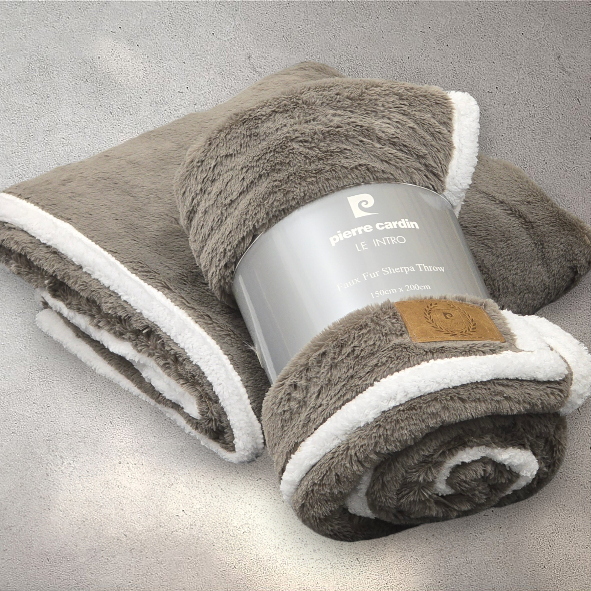 Luxury Faux Fur Blankets with Fleece Sherpa