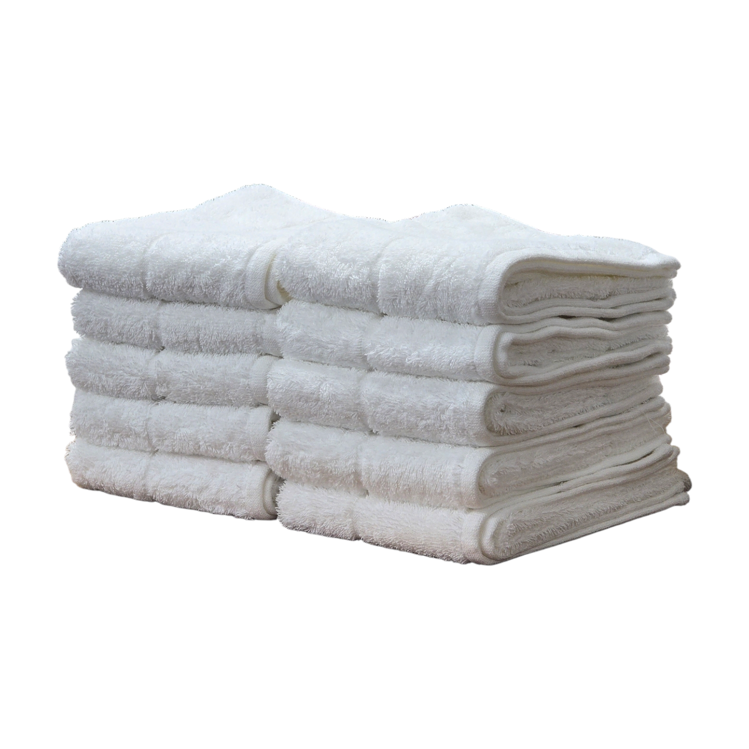 Bundle of 10 Imperfect Snag Free White Bath Mats