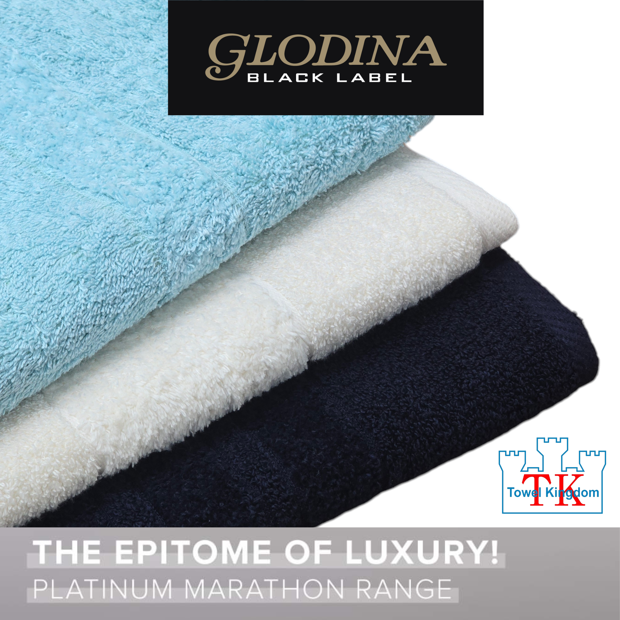 Glodina Marathon Platinum Bath Towels 610GSM
