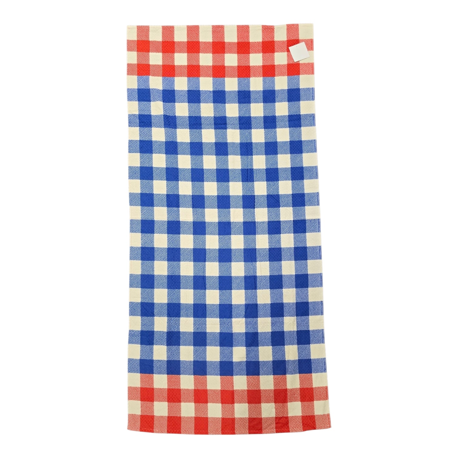 Shore Bliss Printed Beach Towel Checkered