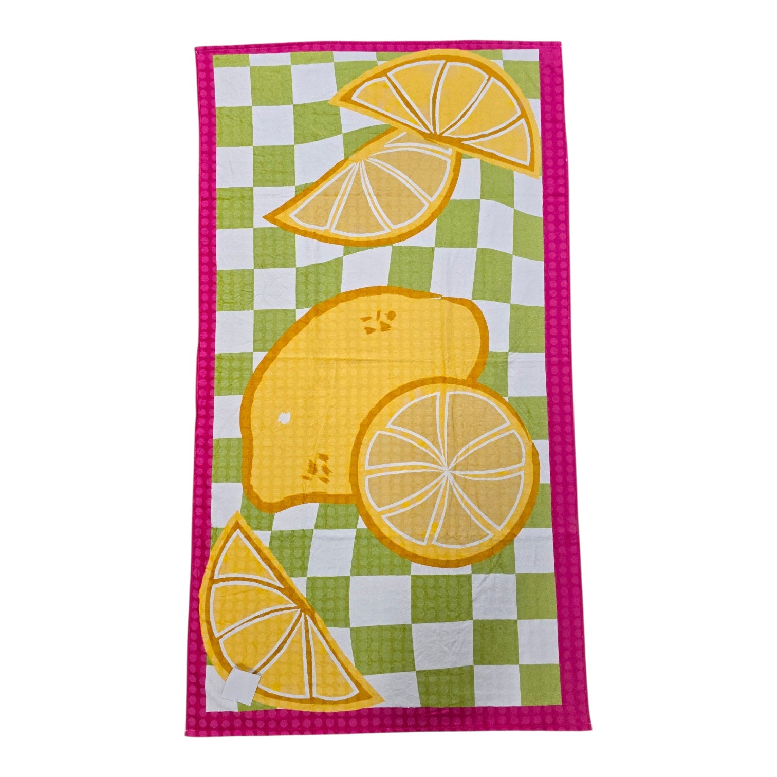 Shore Bliss Printed Beach Towel Lemons