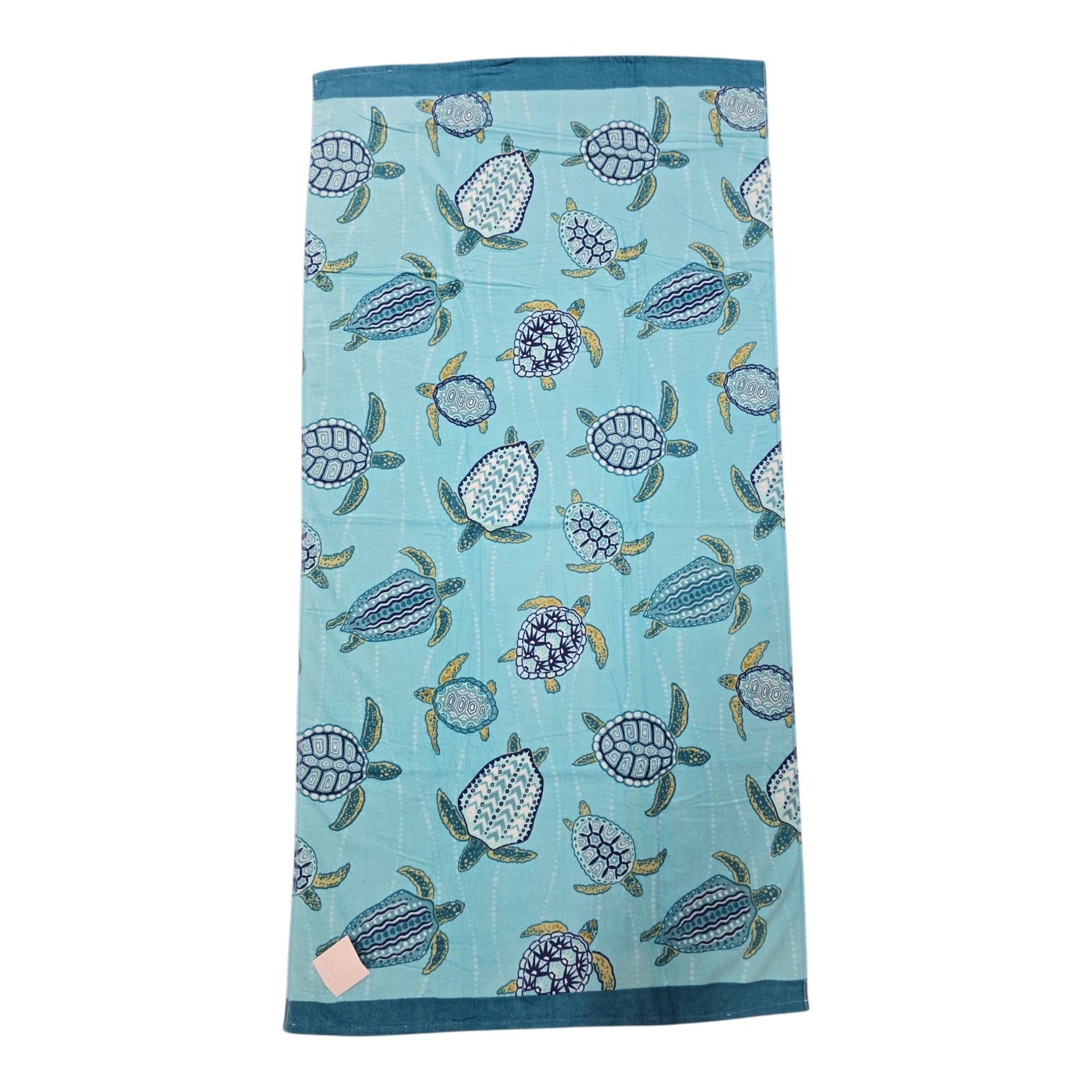 Shore Bliss Printed Beach Towel Sea Turtles