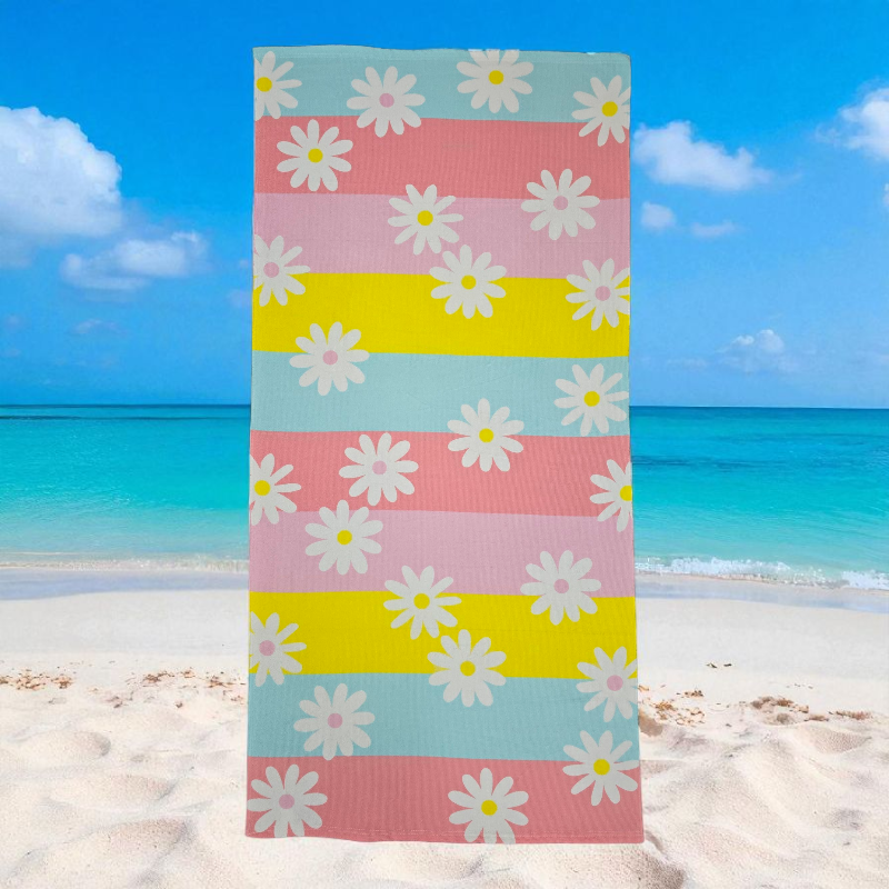 New Daisy Microfiber Beach Towels 70x140cm