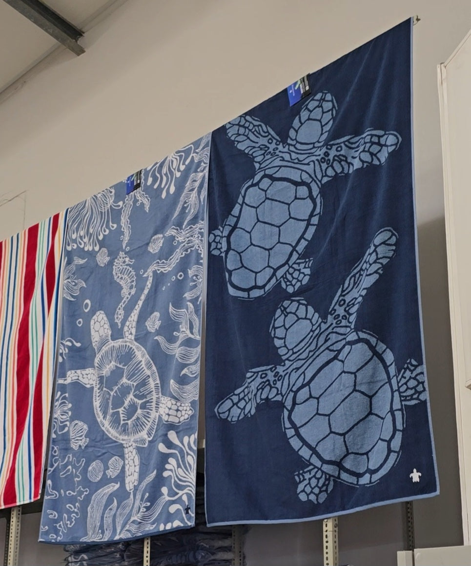 Turtle XL Cotton Beach Towels 100x180cm
