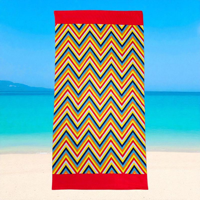 New Zig-Zag Microfiber Beach Towels 70x140cm