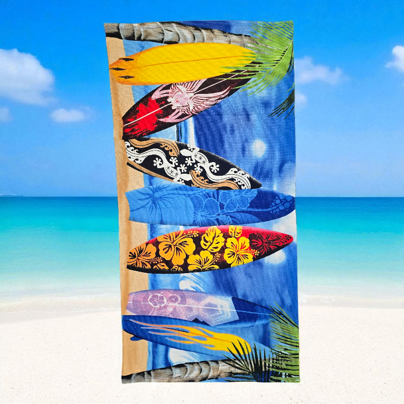 New Surfs Up Microfiber Beach Towels 70x140cm