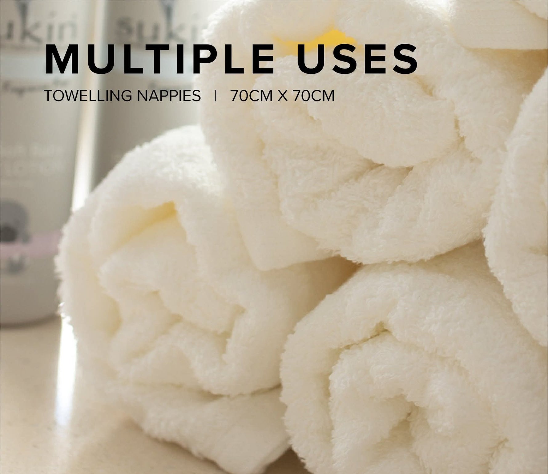 Nortex Nappies 70x70cm Pack of 4