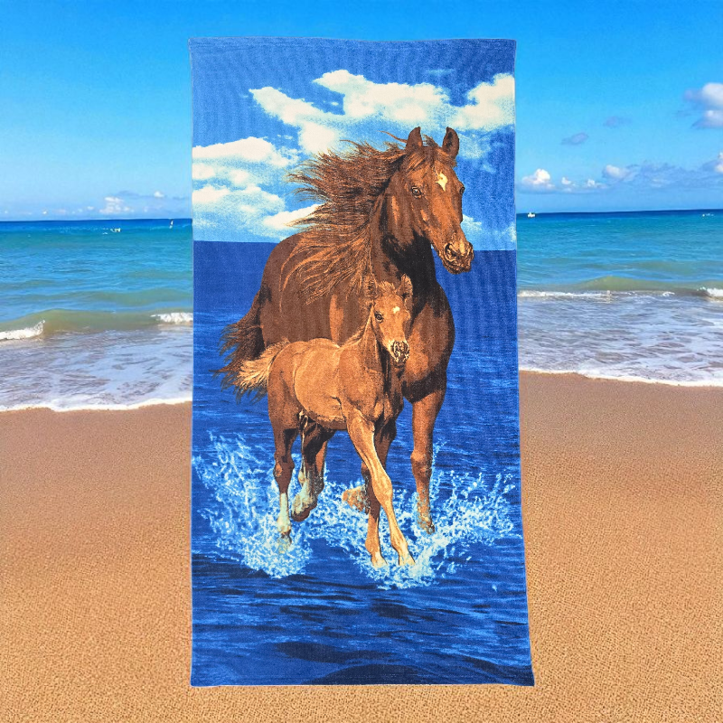 New Horses Microfiber Beach Towels 70x140cm