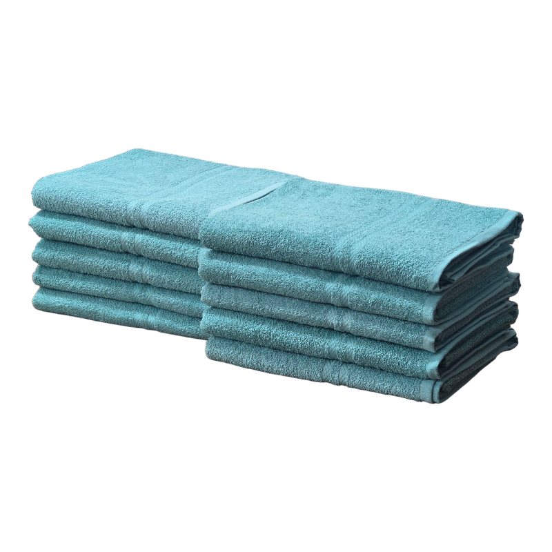 Hospitality: Bundle of 10 Nortex Bath Towels Duck Egg