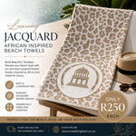 Jaquard Velour Game Lodge Beach Towel