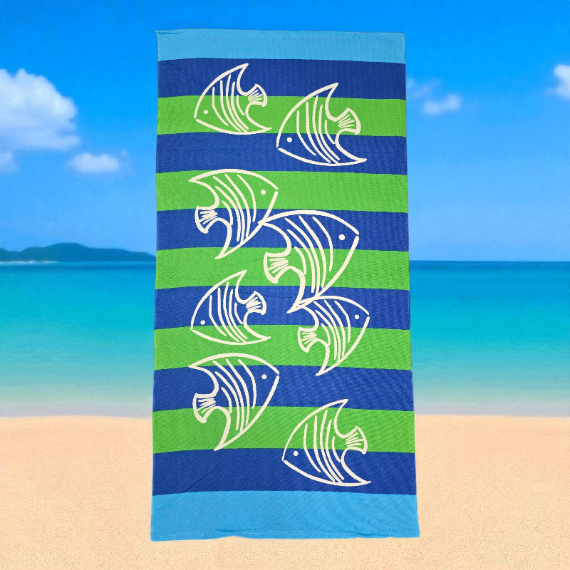 New Fish Resort Microfiber Beach Towels 70x140cm