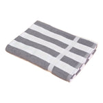 Nortex Grey Cabana Stripe Beach Towel Hotel range