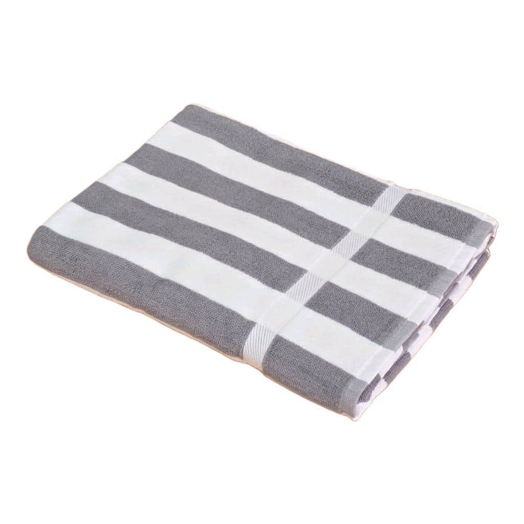 Nortex Grey Cabana Stripe Beach Towel Hotel range