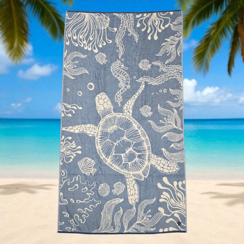 Turtle XL Cotton Beach Towels 100x180cm