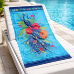 Peacock 100% Cotton Beach Towel