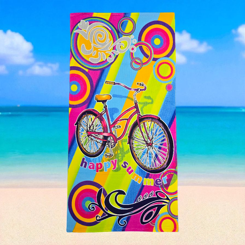 New Happy-Summer Microfiber Beach Towels 70x140cm