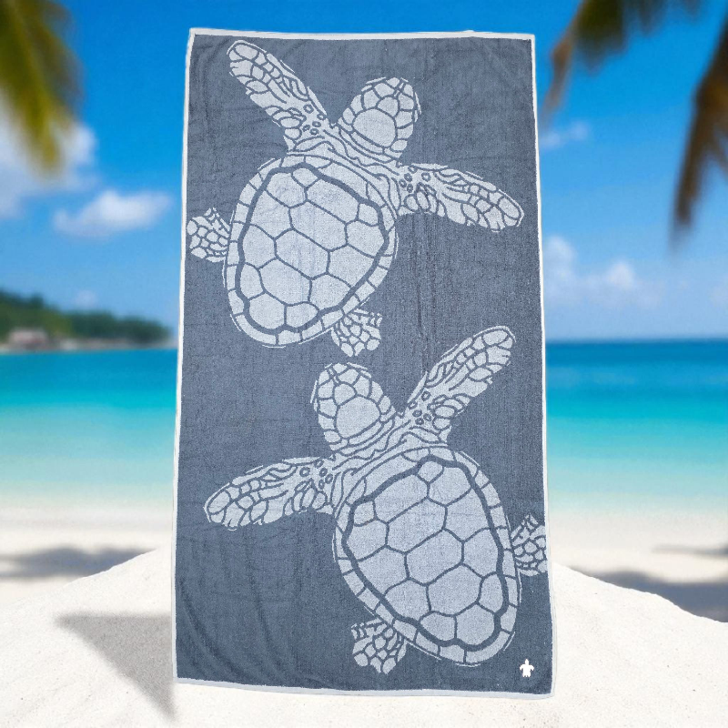 Turtle XL Cotton Beach Towels 100x180cm