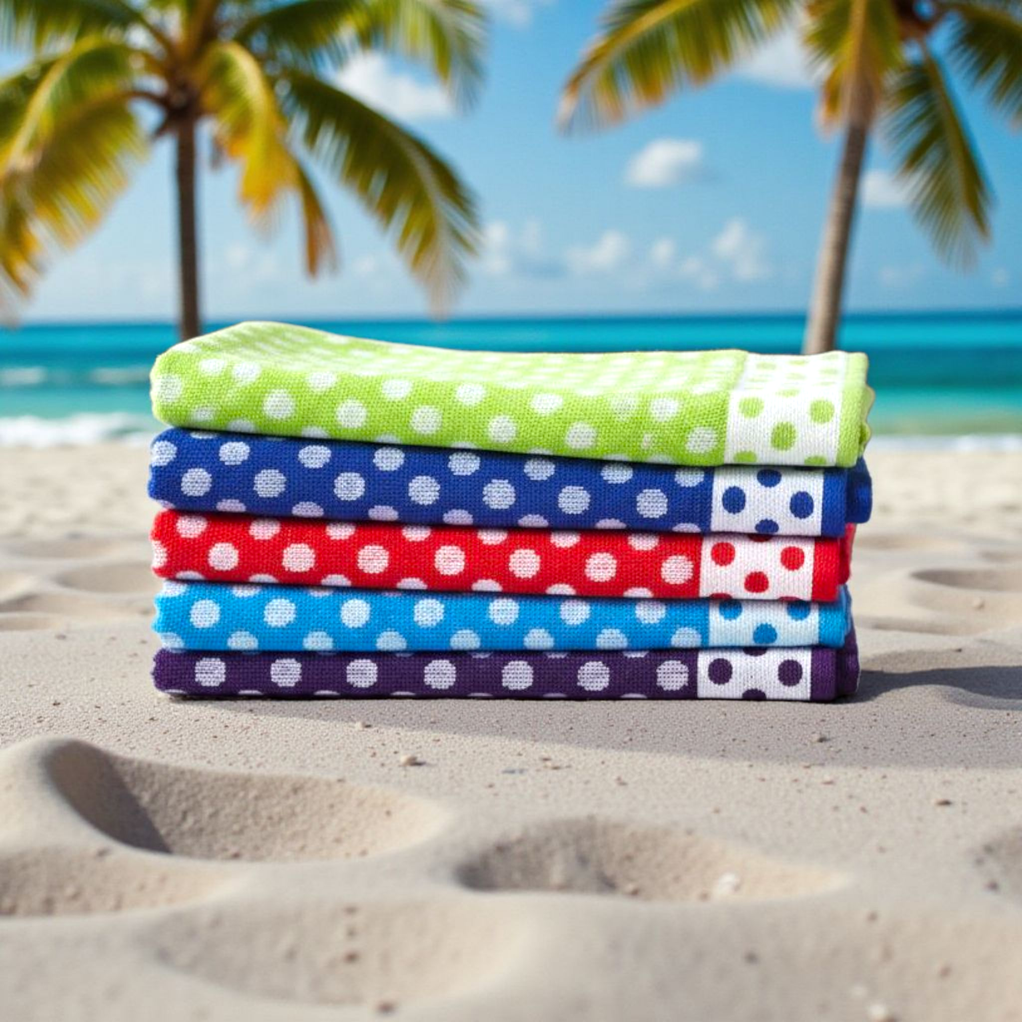 Cabana Dots Beach Towels