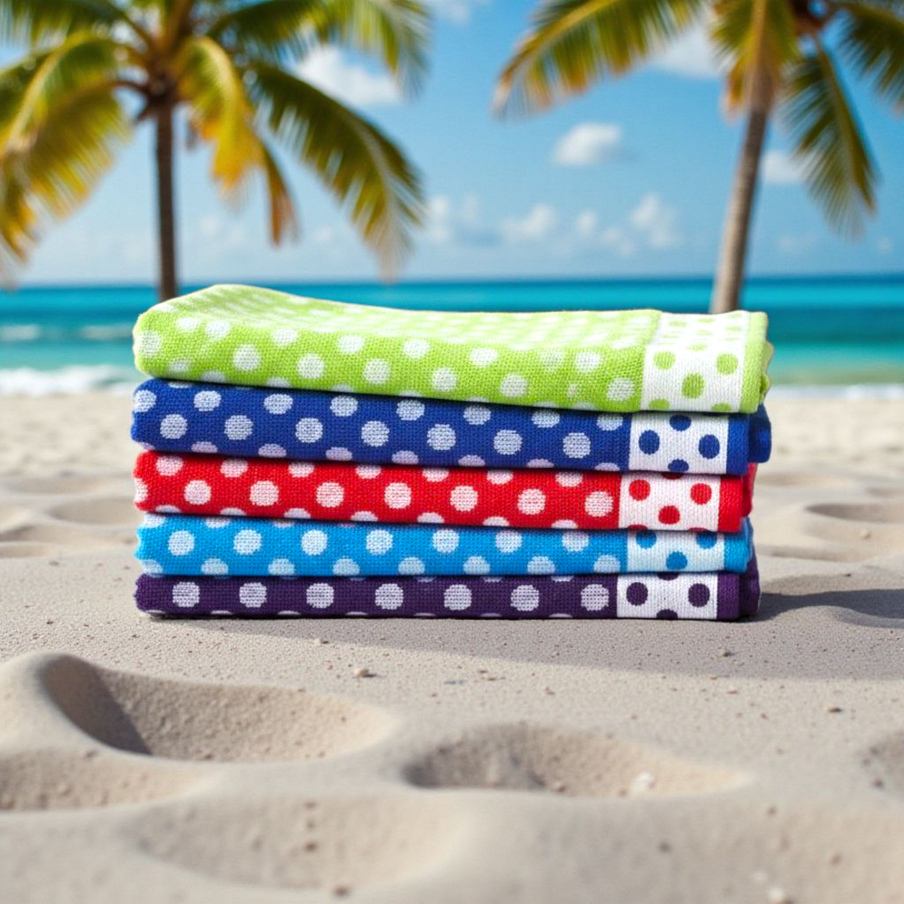 Cabana Dots Beach Towels