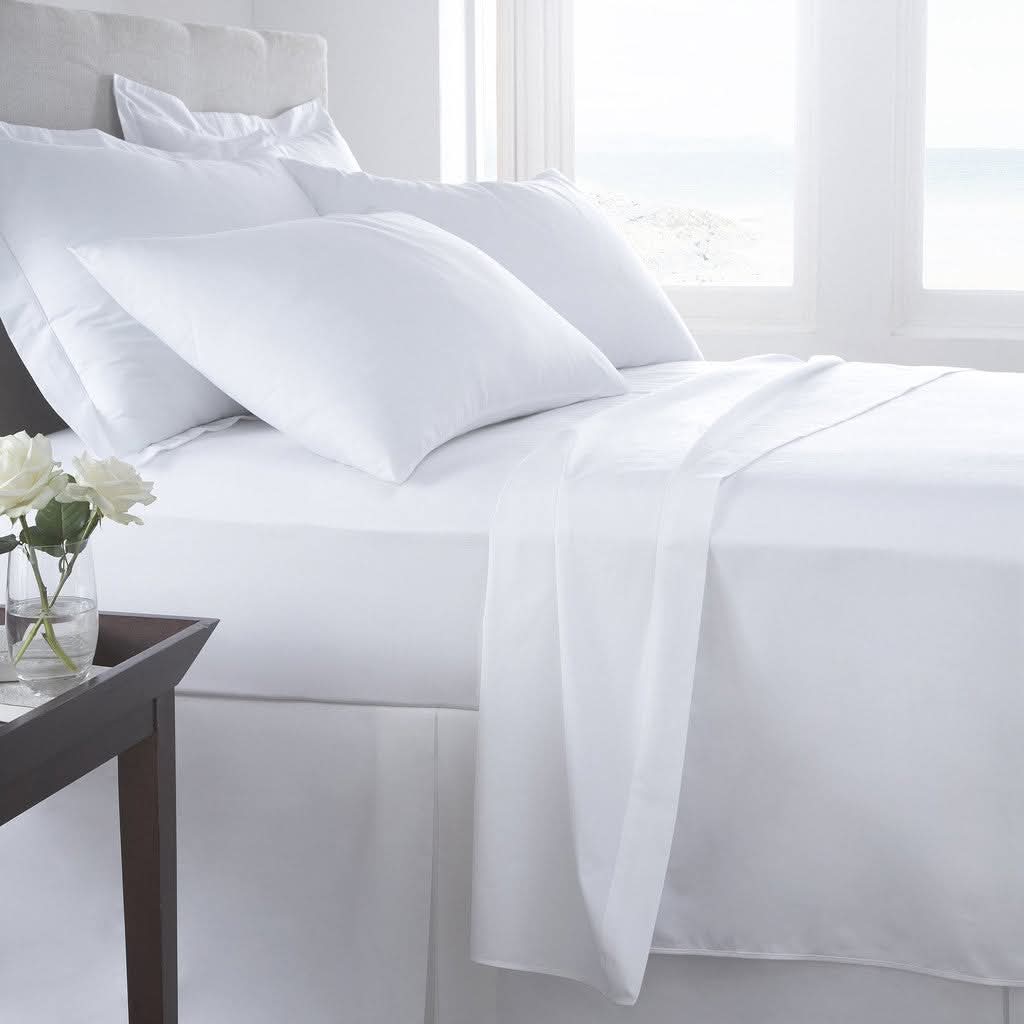 Horrockses Percale Flat Sheet K/SK 180TC