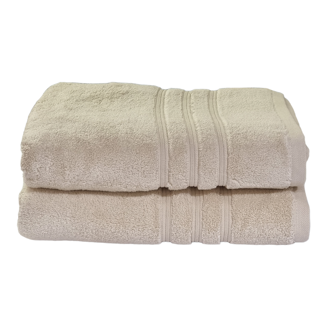 Set of 2 Luxury Thick Micro Cotton Bath Towels