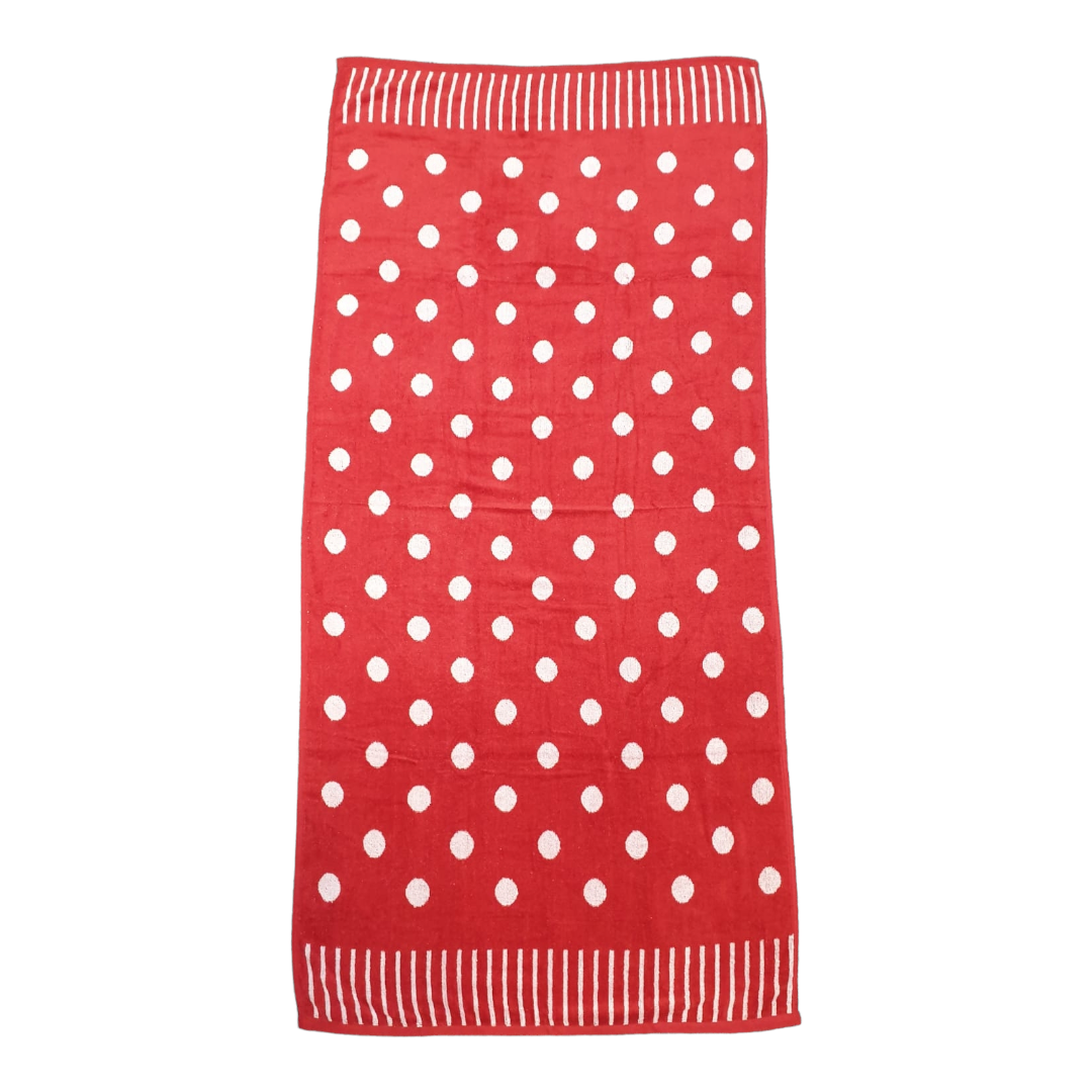 Velour Polka Dot Beach Towels