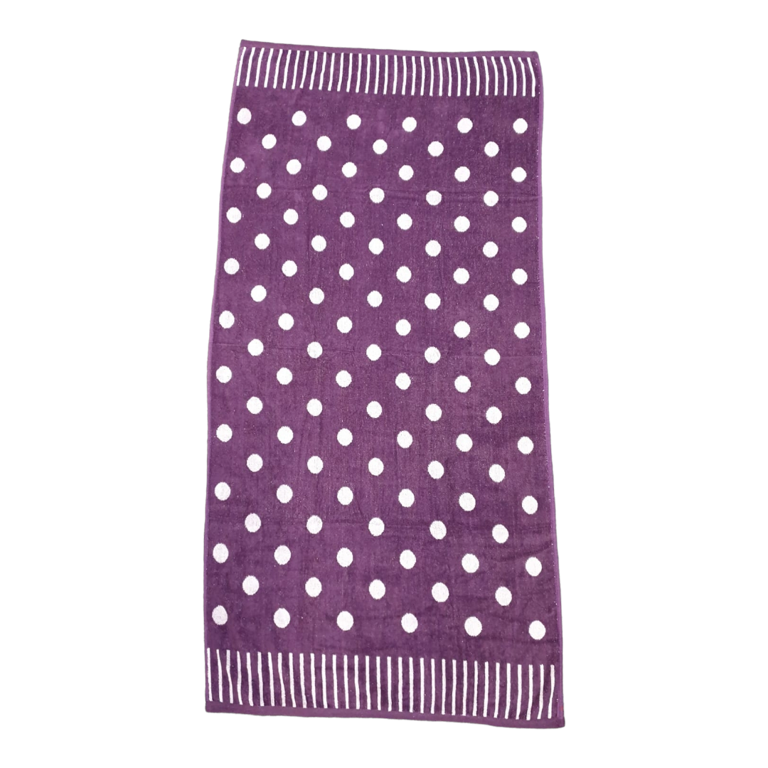 Velour Polka Dot Beach Towels