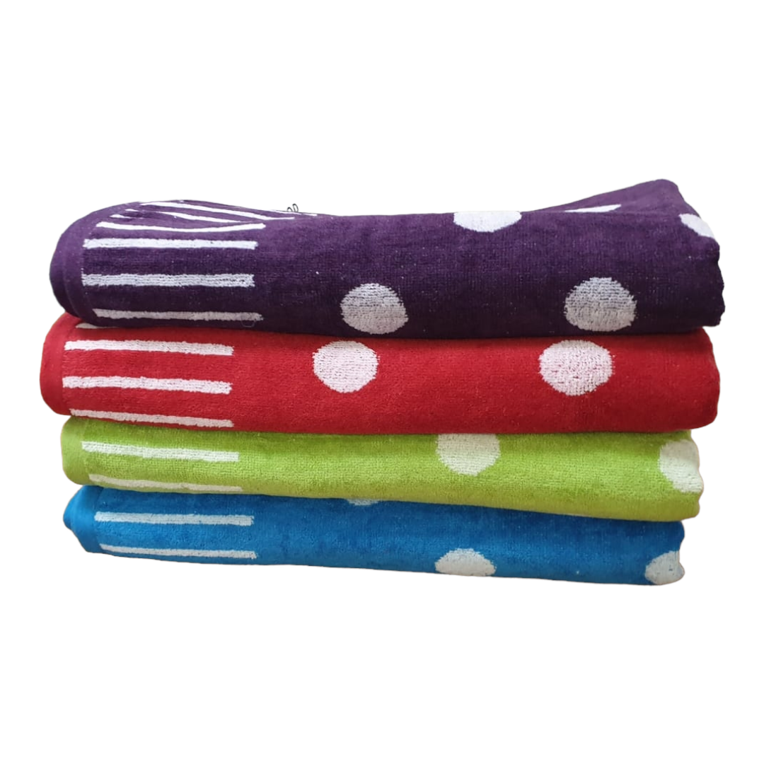 Velour Polka Dot Beach Towels